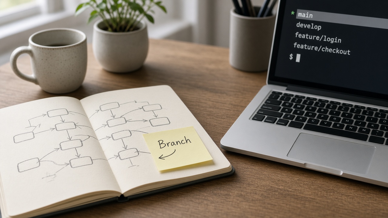لیست برنچها و استیکی Branch