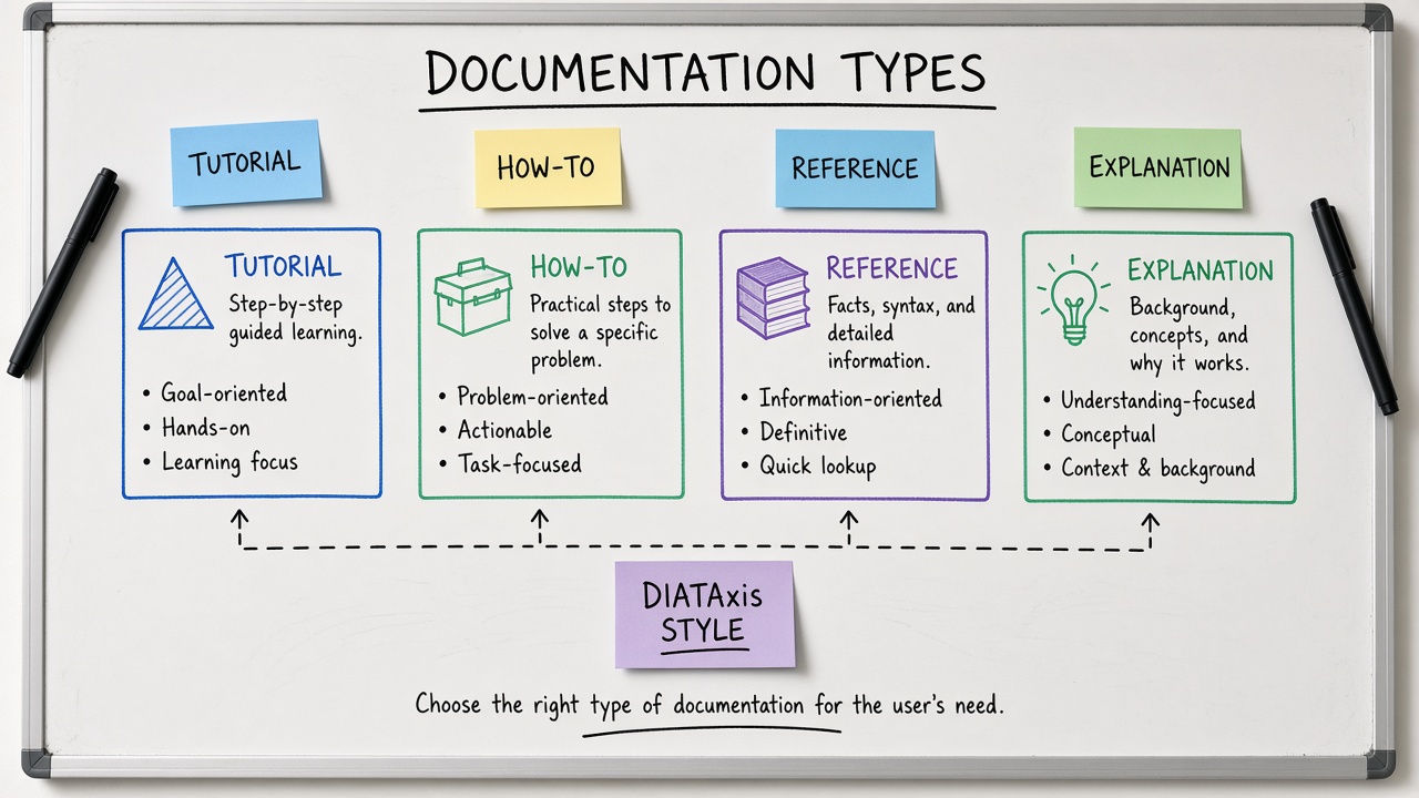 وایت‌برد انواع Tutorial How-to Reference Explanation