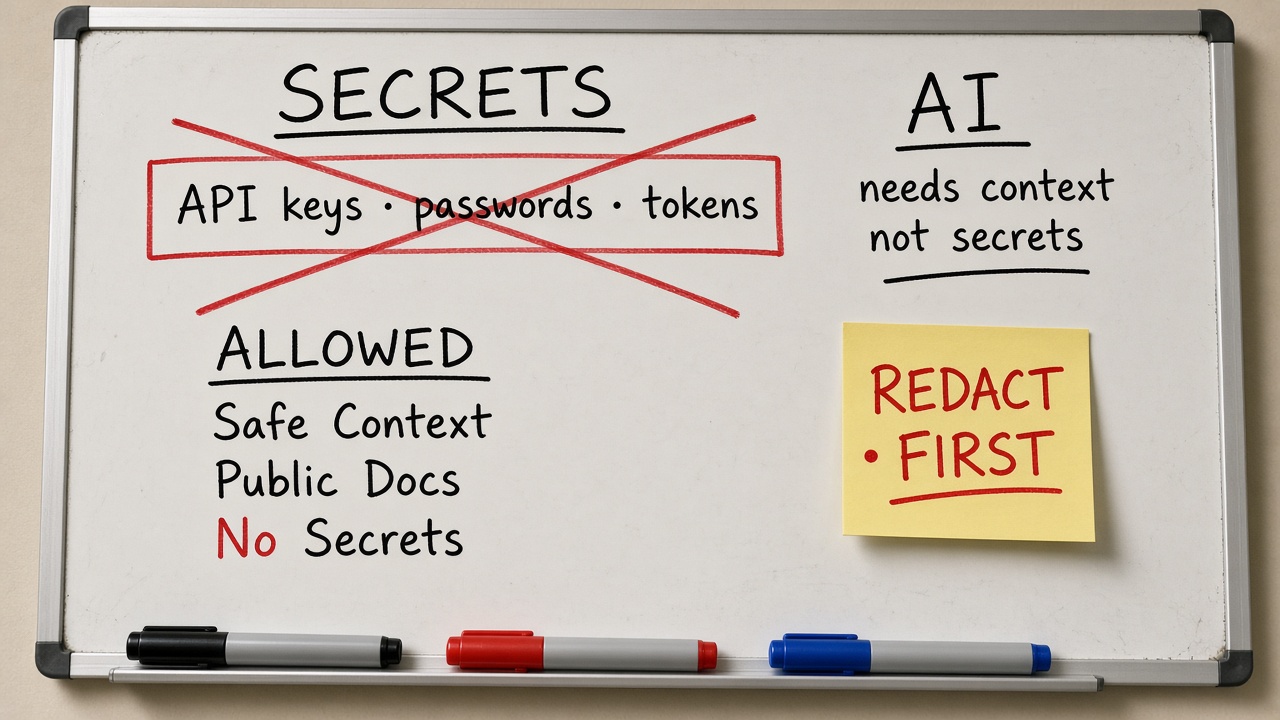 وایت‌برد Secrets ضربدرخورده و Redact First