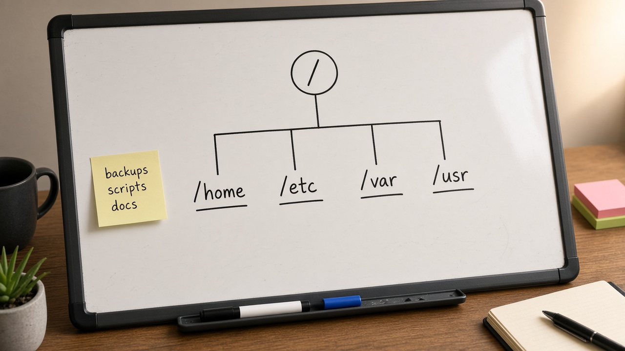 وایت‌برد درخت /home /etc /var /usr