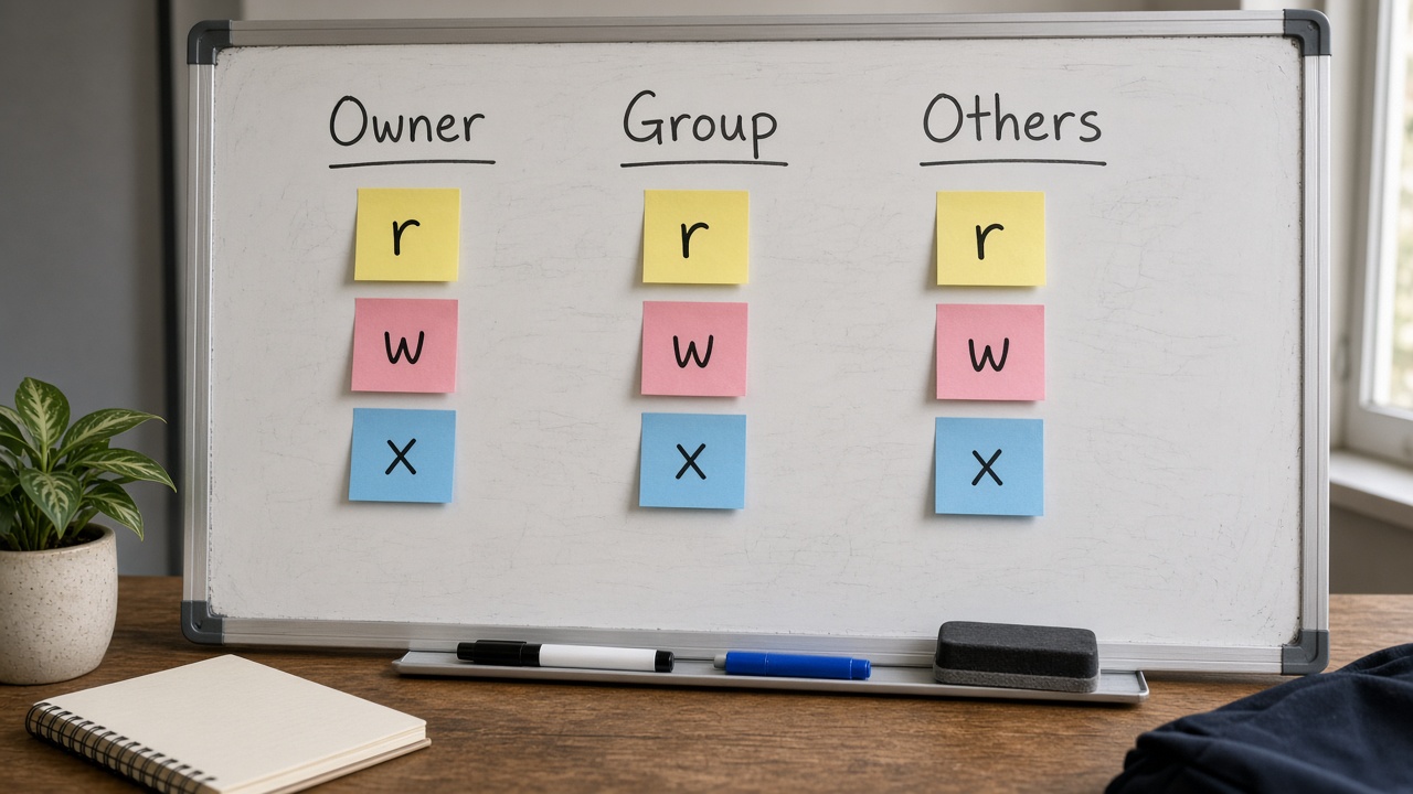 وایت‌برد Owner Group Others با r w x