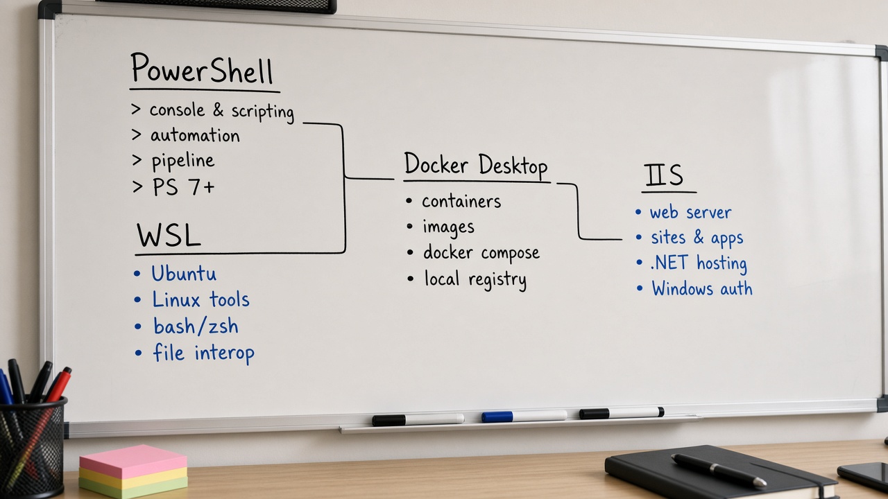 PowerShell WSL Docker Desktop IIS