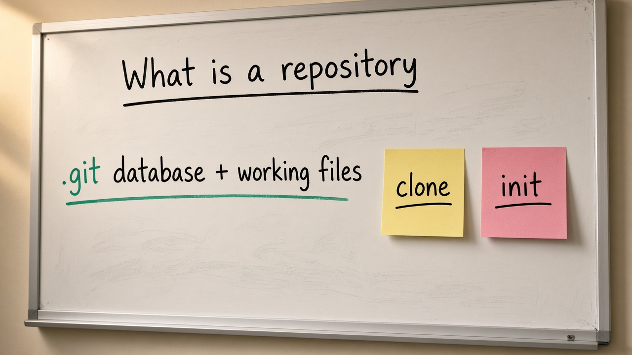 دیتابیس .git به‌علاوه فایل‌های کاری؛ clone و init